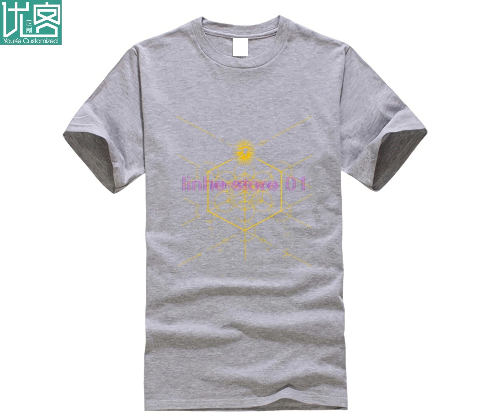 Мужская забавная футболка Женская крутая Sacred Geometry Science египетская HORUS HERU|Мужские