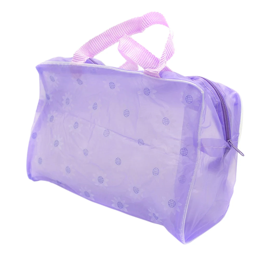 Новое поступление сумки для макияжа с цветочным принтом прозрачные