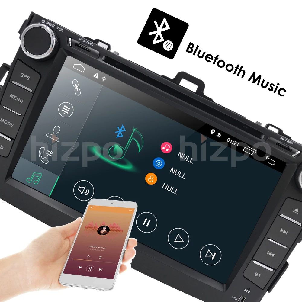 Для Toyota Corolla Android 9 0 четырехъядерный 2 Din автомобильный DVD стерео GPS с емкостным