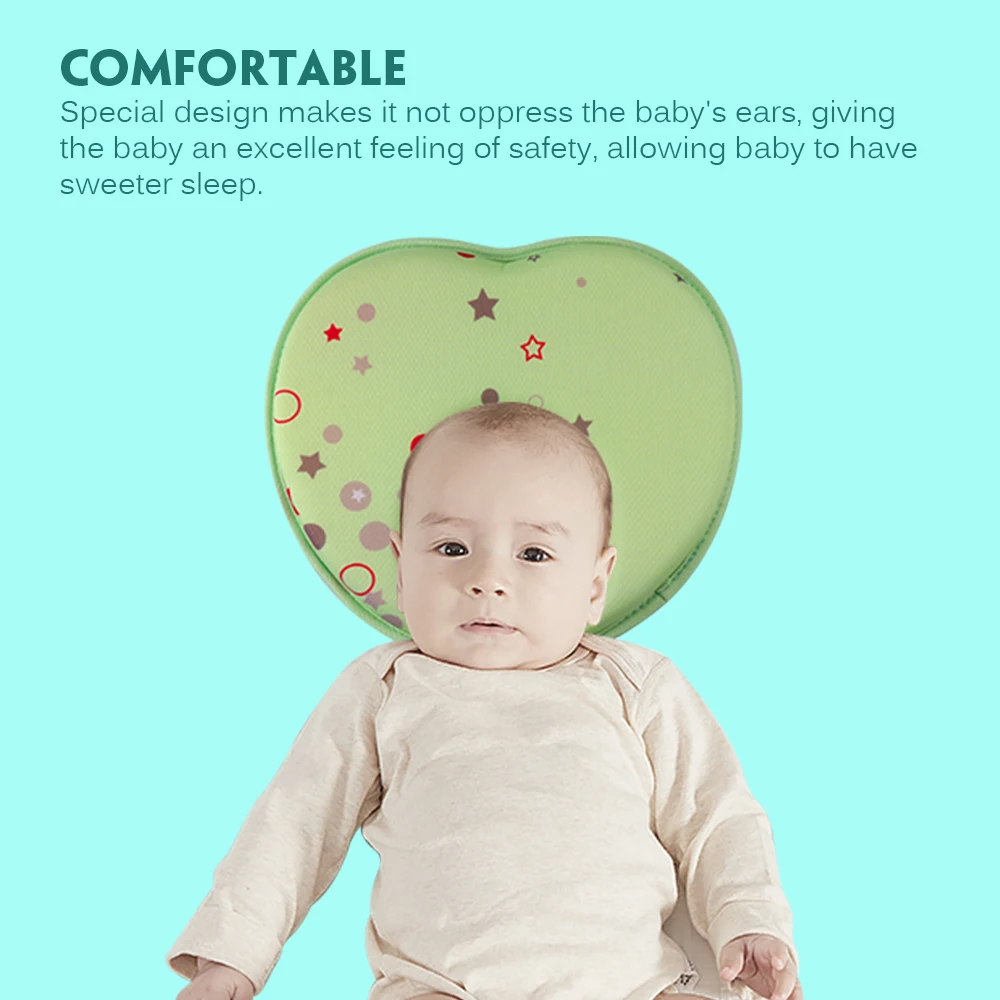 

Head Shaping Baby Nursing Pillow Memory Foam Pillow Preventing Flat Head Neck Support Newborn Sleeping Cushion
