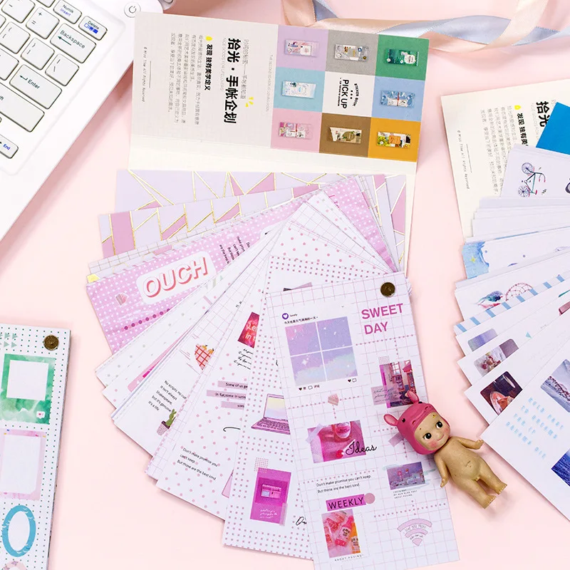 

Sticker Book Steam Girl Series Creative INS Japanese Style Retro Handbook DIY Material Decoration Sticker 8