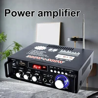bt 298a audio hifi bluetooth 5 0 power class d amplifier 2ch 12v220v 600w digital display hifi digital amp 2 0 channel home aud