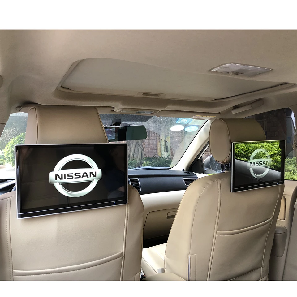 

12.5 inch Car LCD Pillow Android 9.0 Headrest Monitor Rear Seat Entertainment Multimedia Player Touch Screen For Nissan Murano