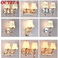 outela wall lamps led modern nordic luxury indoor sconces light pattern figure for home bedroom
