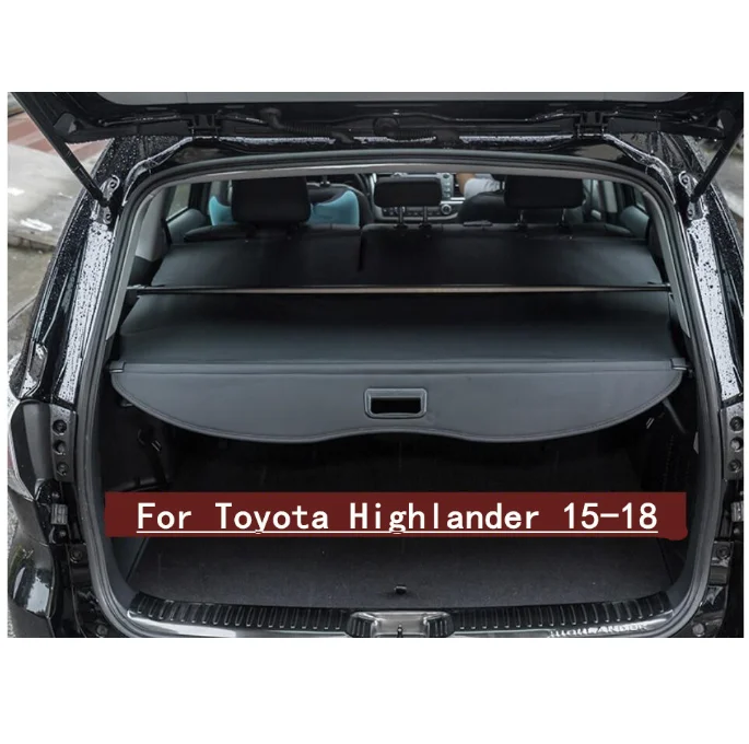 

Car Rear Trunk Security Shield Cargo Cover Fit For Toyota Highlander 2015 2016 2017 2018