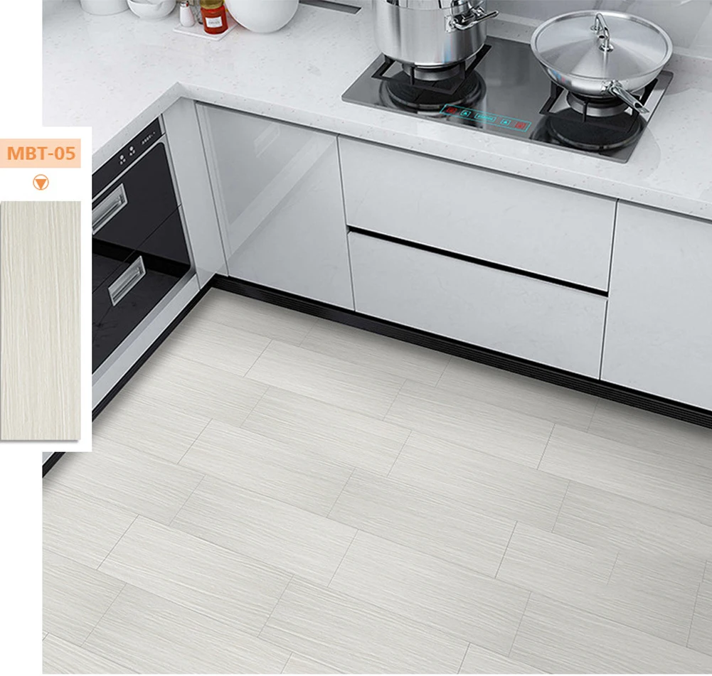 

Modern Floor Stickers Wood Grain PVC Waterproof Self-adhesive Living Room Bedroom Wallpaper Home Decor Non-slip Thicken