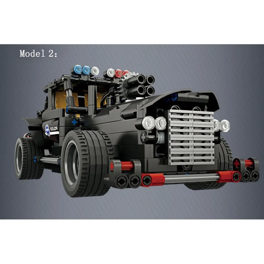 392 шт. M1 4CH пульт дистанционного управления DIY RC строительные блоки Rover Robot игрушки блоки конструктора с 360 вращением на месте для подарка детям