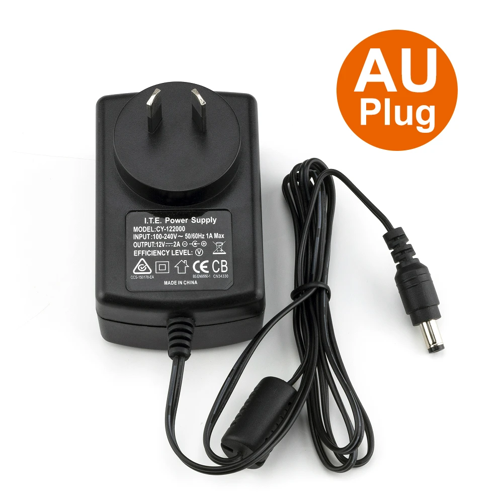 ANPWOO DC 12V 2A адаптер питания Профессиональный преобразователь безопасности EU / US UK AU