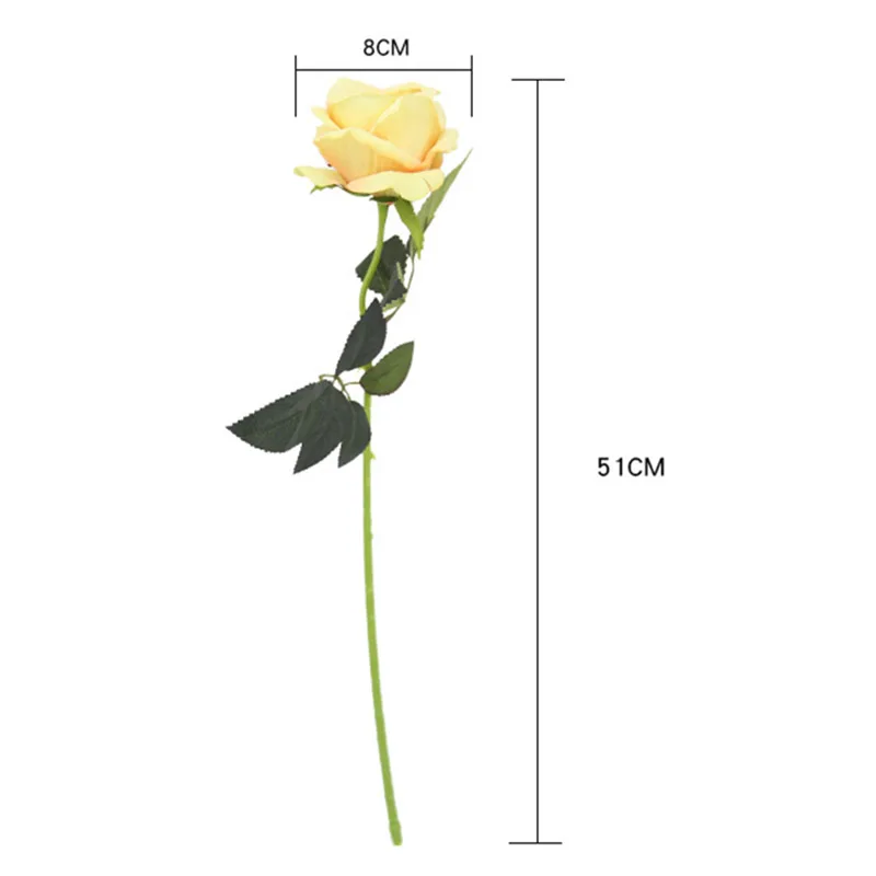 

3pcs/lot silk rose artificial flowers Valentine's gift wedding holding fake flowers for home party table decor hot sale