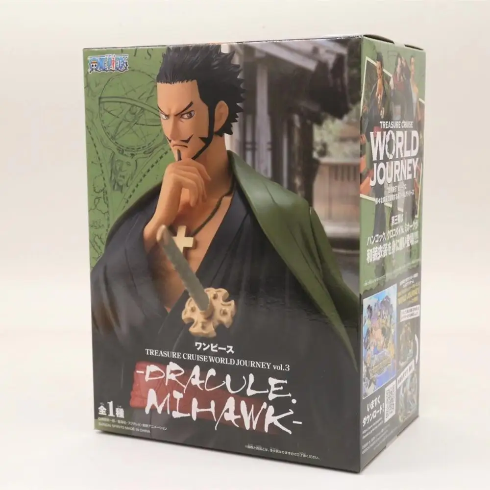 

One Piece Action Figure TCWJ Dracule Mihawk PVC Toys 200mm One Piece Anime Zoro's Master Mihawk Kimono Collectable Model Toys
