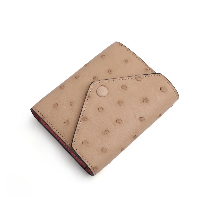 

small leather wallet genuine leather card holder short purse for women