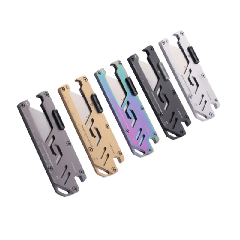

Stainless Steel EDC Folding Utility Knife Wallpaper Knife Multi-function Paper Cutter Courier Knife Manual Knife Outdoor Peeler