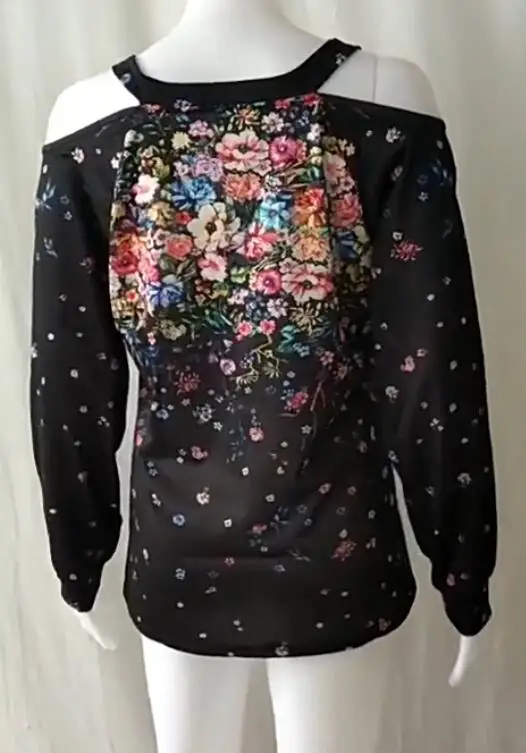 Женская Винтажная футболка большие размеры свободная с принтом в горошек