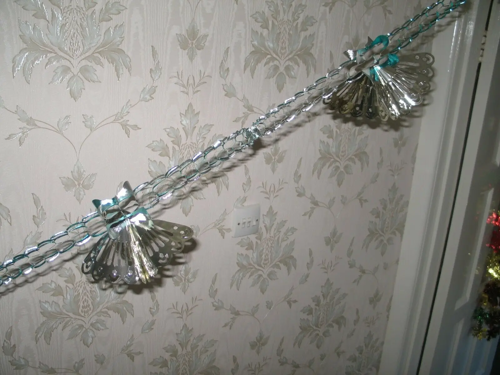

2X Multi Colour Christmas Foil Ceiling Garland Hanging Xmas Wedding Decoration