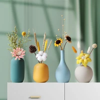 nordic ceramic small vase with dried flower porcelain flowerpot diy bottle wedding decor for table living room home decoration