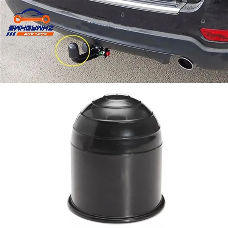 

Universal 50MM Trailer Accessories Black Trailer Ball Cover Tow Bar Ball Cover Cap Hitch Protection Car Styling