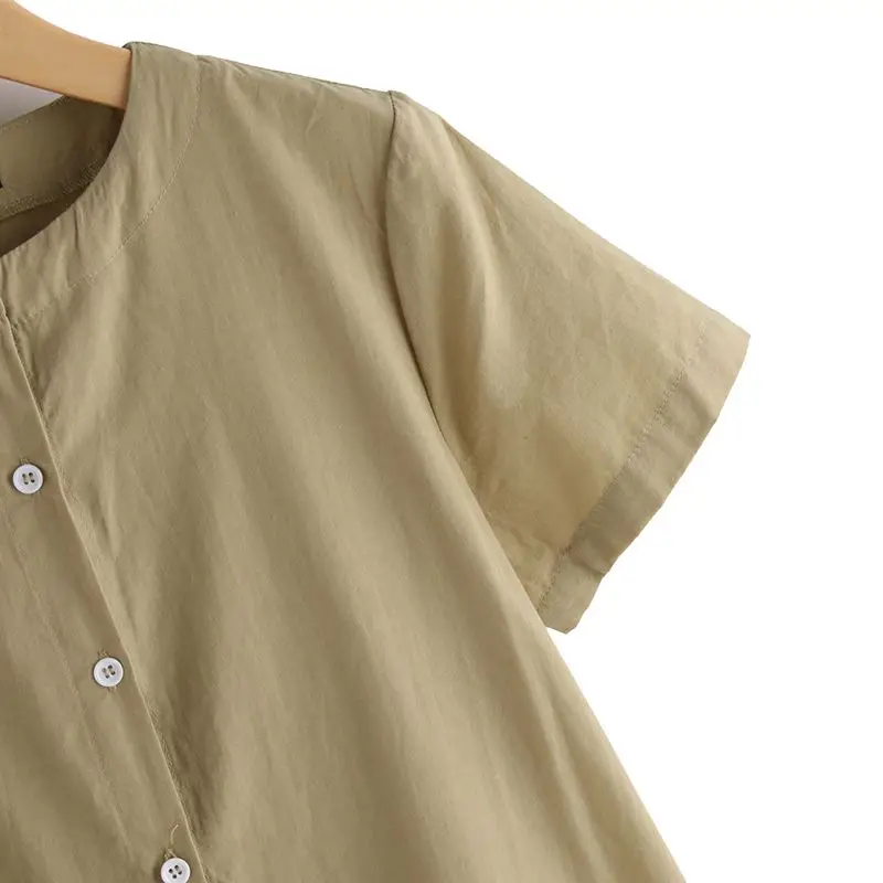 VONDA 5XL винтажное женское свободное платье миди летнее Повседневное платье-рубашка на пуговицах для беременных А-силуэта Vestidos размера плюс