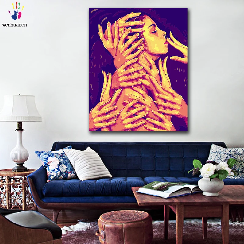 Сделай Сам картинки для раскраски по номерам с цветами играй Креатив девочка