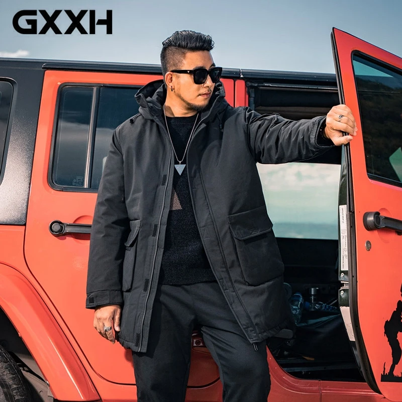 GXXH зимняя 7XL куртка мужская верхняя одежда брендовая Парка Толстая теплая