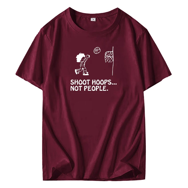 men t shirt cotton shooting basketball is not a person to stop violent lovers soft black | Мужская одежда