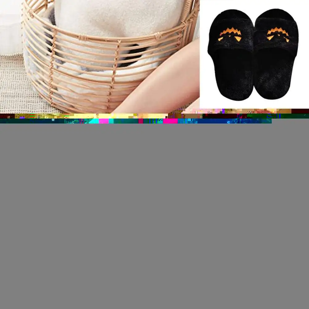 

Женские домашние тапочки на Хэллоуин, шлепанцы с плоским дном