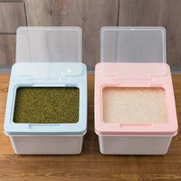 kitchen rice storage box grain container case large sealed plastic flour rice boxes bin dust proof kitchen organizer