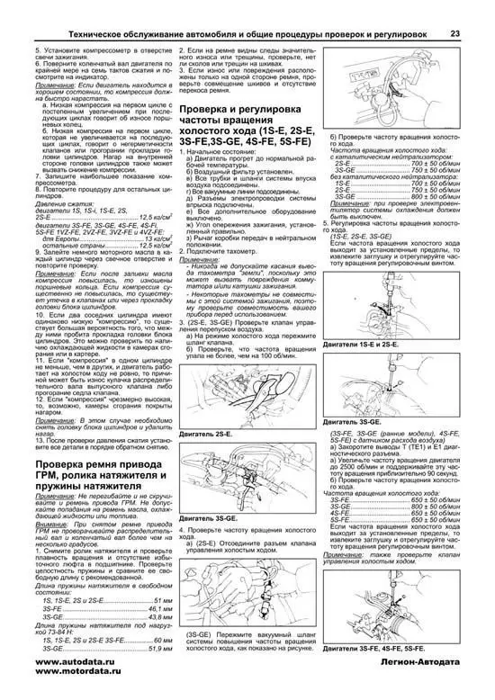 Книга: TOYOTA CAMRY / VISTA (б д) 1983 | 1995 г.в. рем. то сер.ПРОФ. Легион-Aвтодата