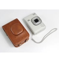 fuji instax mini liplay camera bag pu leather instant camera shoulder bag case cover pouch