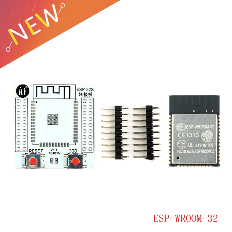 2 шт = ESP32 ESP-WROOM-32 беспроводного доступа Wi-Fi Интернет вещей Wlan BLE модуль + ESP-32S плата