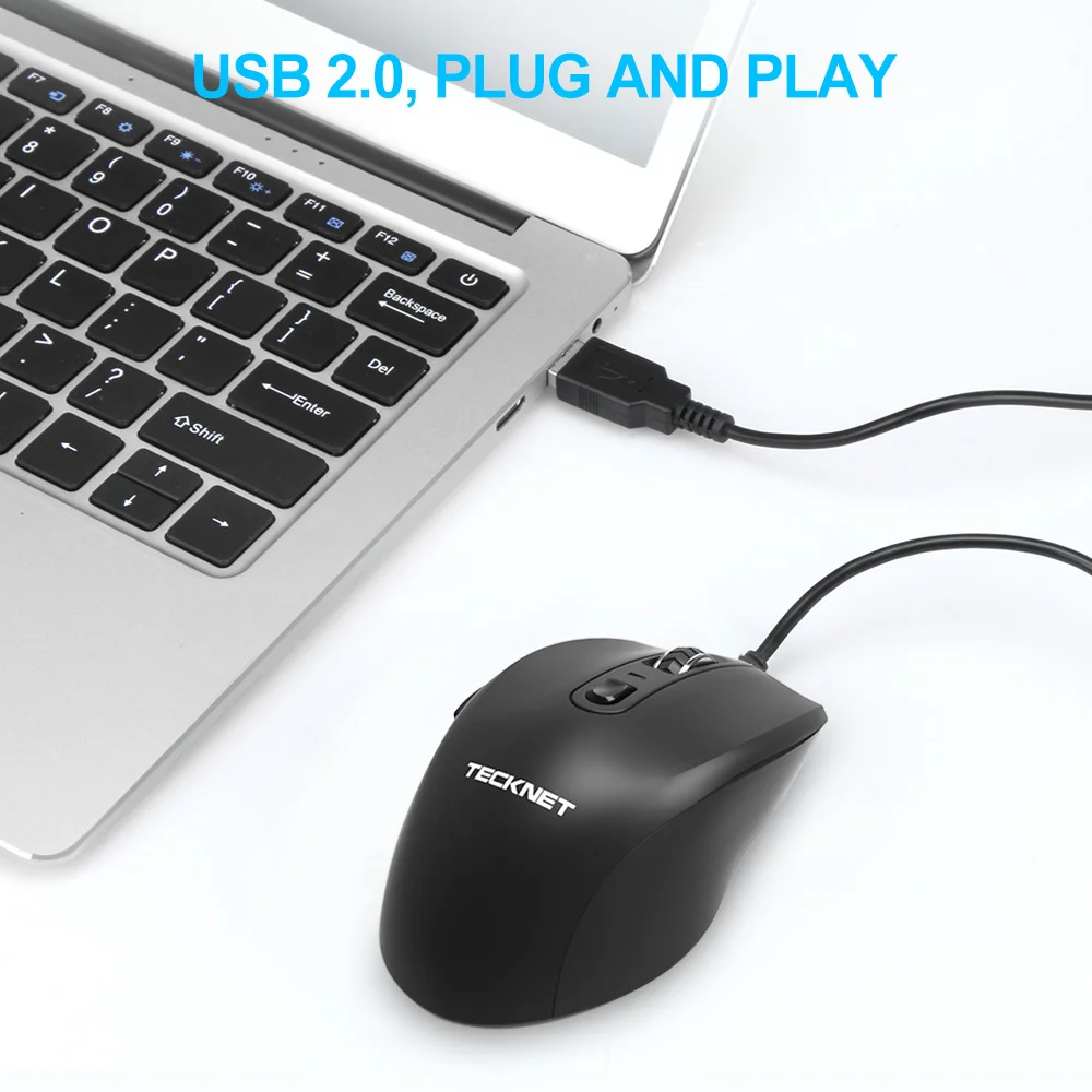 TeckNet Альфа S3 6-кнопочная USB Проводная Мышь оптический офис Бизнес игровой Мышь мыши для Windows XP/Vista/7/8/10, Mac и Linux