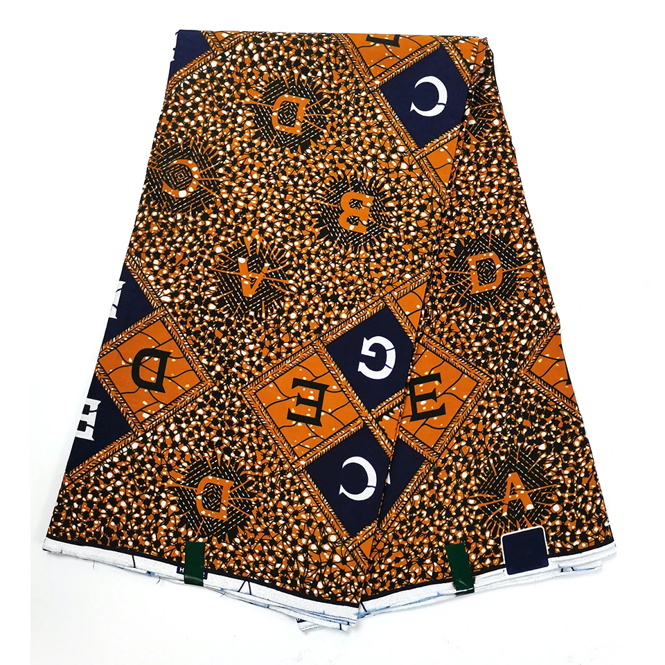 

6 Yards Mitex Wax Print/ African Fabrics Kitenge/Pagnes/Tissues Africain/ Lapa/Chitenge HSH-77