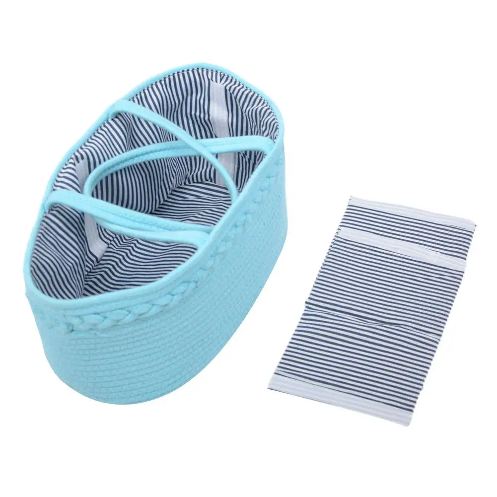 Коробка для хранения пеленок Baby Diaper Storage Box, многофункциональная сумка 100% хлопок, портативная корзина для игрушек.