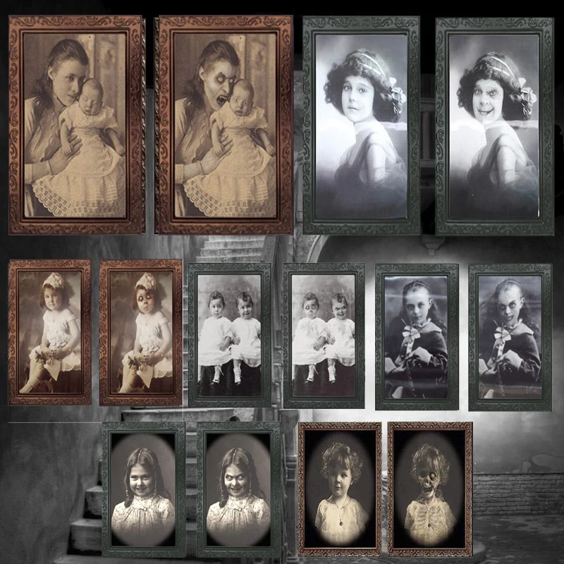 Мона Лиза Картина маслом призрак фоторамка украшения-ужастики для хеллоуина ремесло девичник вечерние украшения тематическая вечеринка Хэллоуин игрушки