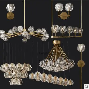 Американская люстра со светодиодной подсветкой креативный роскошный магазин