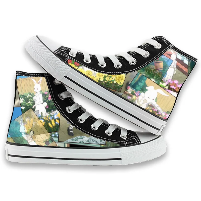 

Тапочки в виде персонажа аниме BEASTARS из канваса без шнурков, парусиновая обувь высокая обувь веревка обувь на подошве BEASTARS Повседневное пару...