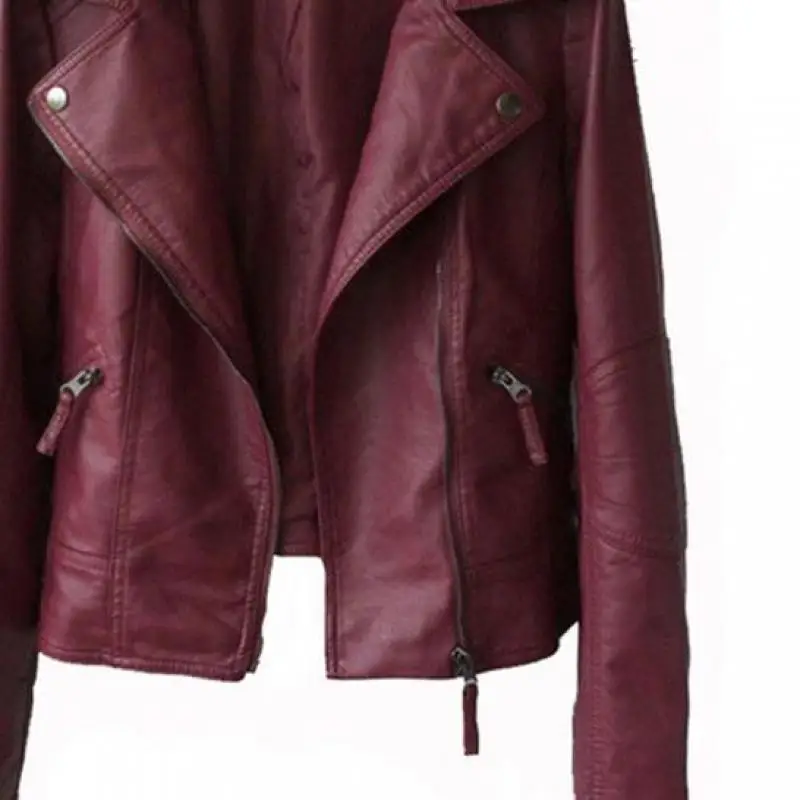 Женская мотоциклетная куртка из искусственной кожи с логотипом и принтом |