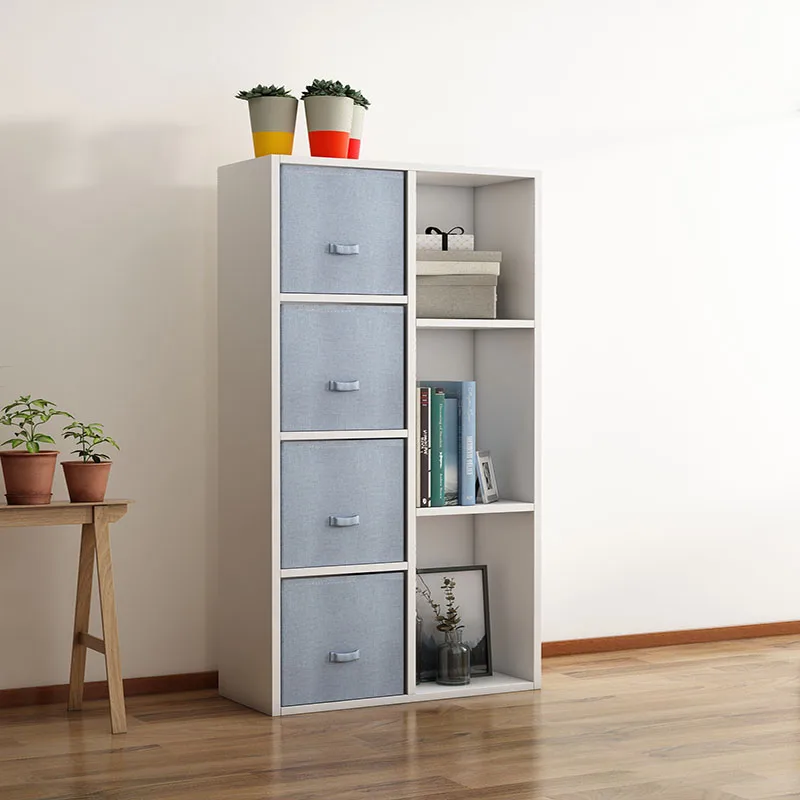 Современный книжный шкаф для хранения игрушек деревянный домашняя книжная полка