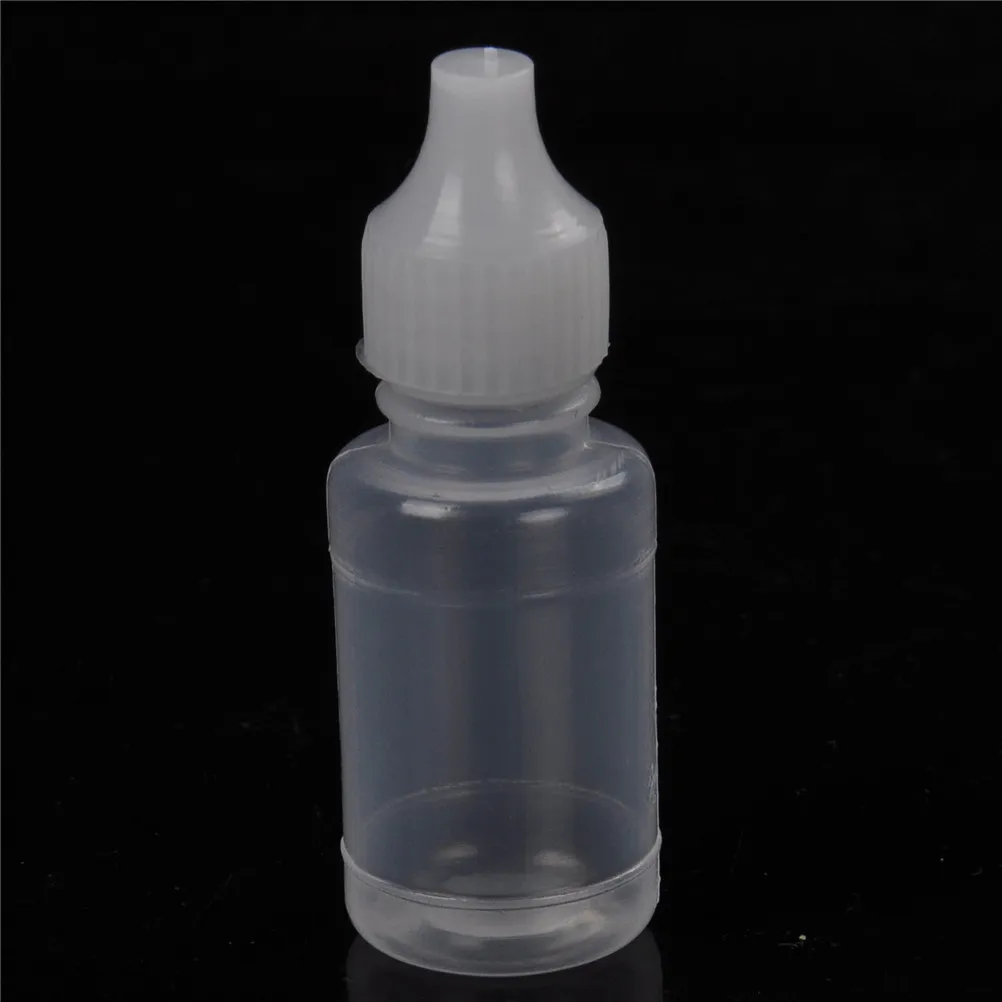 

50Pcs 10ml Plastic Empty Plastic Squeezable Dropper Bottles Eye Liquid Childproof Cap Thin Tip Dropper Bottles