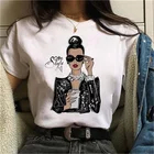 Женская футболка с принтом Лидер продаж, женская модная футболка с графическим принтом в стиле Харадзюку, женская одежда с короткими рукавами в Корейском стиле