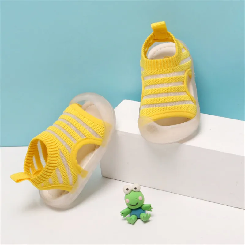 Сандалии DIMI детские дышащие удобная мягкая подошва летняя вязаная обувь для