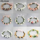 Обруч для волос Efily Женский, аксессуары для волос с цветочным орнаментом, Свадебные короны и диадемы вечерние подарок на праздник