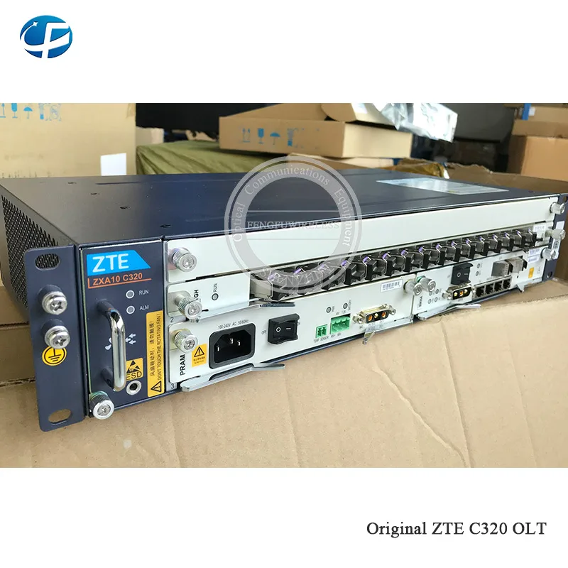 Mini ZTE C320 корпус OLT GPON Питание переменного тока с 10GE SMXA/3 1 * PRAM 110V 240V 16 портов GTGH C ++