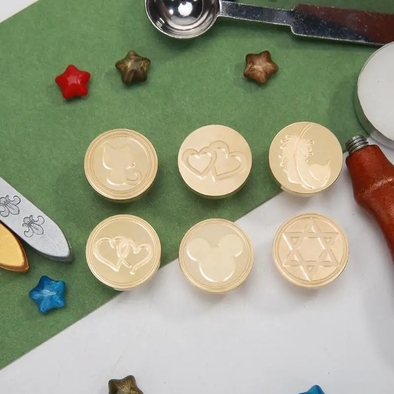 Винтаж для восковых печатей Сова медная голова DIY Скрапбукинг старинное уплотнение Свадебный конверт Подарочная коробка набор пригласительный конверт поставка