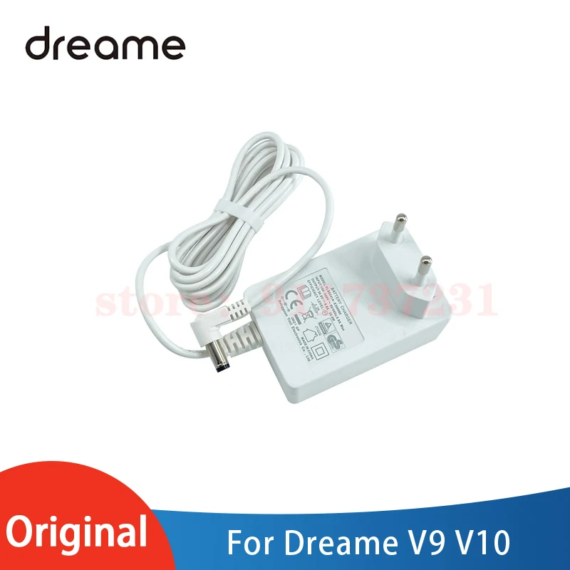 Power Adapter with EU plug for Dreame V9 Wireless Hand Held Vacuum Cleaner V9 V10 Charger Replacement Spare Parts