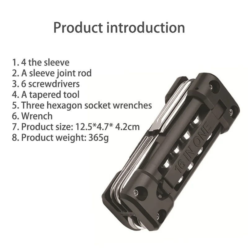 

Bicycle Tools Sets Mountain Bike Bicycle Multi Repair Tool Kit With Screwdriver Portable Mountain Road Cycle Screwdriver Tool