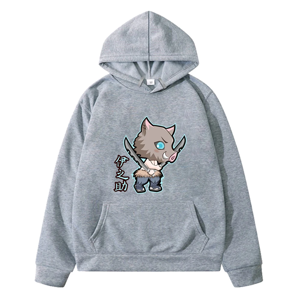 

Cartoon Anime Hoodies Inosuke Demon Slayer Giyuu Pullover Kids Sweatshirts Casual Children Clothing for Boys Baby Girls Clothes