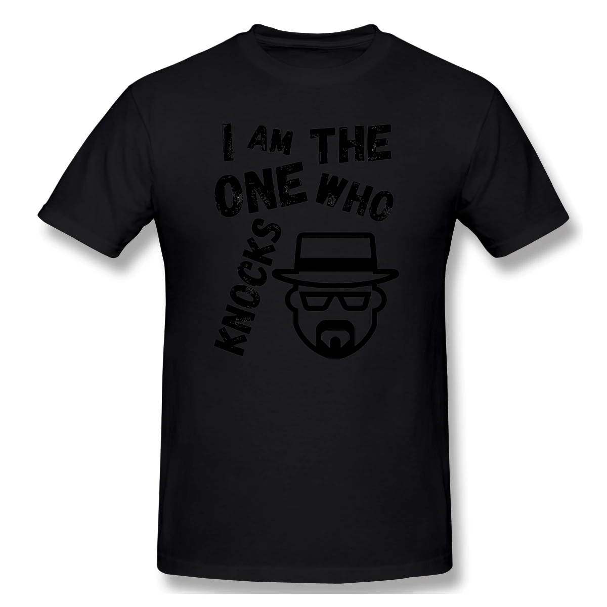 Мужская Базовая футболка с коротким рукавом I'm The One Who Knocks Heisenberg Забавные