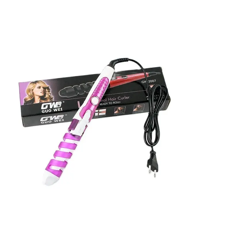 Путешествия Портативный электрические щипцы для завивки волос спираль Быстрый