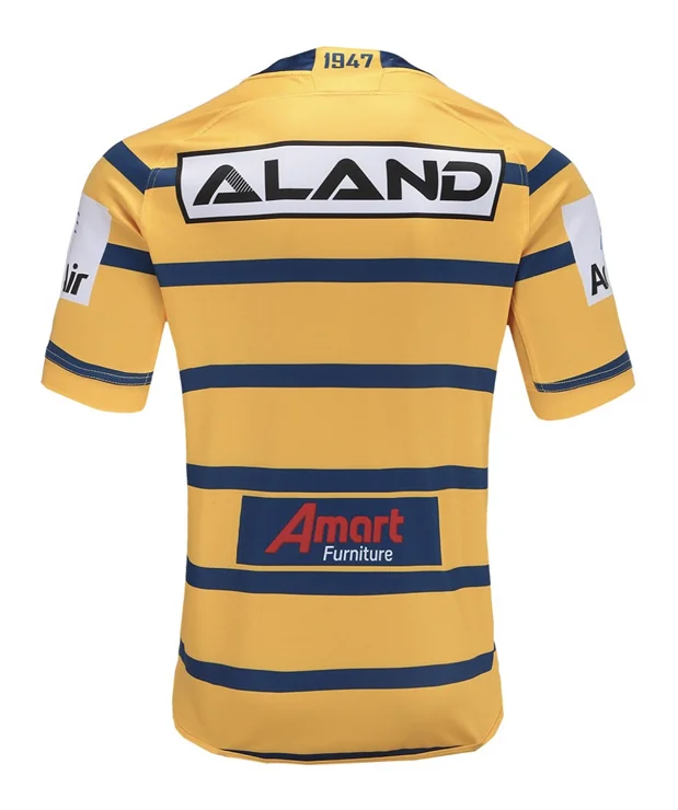 

RESYO FOR 2019 Parramatta Eels 2019 Men's Replica Home/Away Rugby Jersey Sport Shirt S-3XL