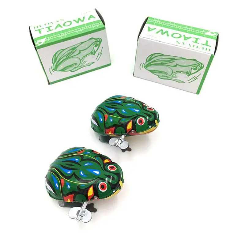 Juguetes Divertidos de primavera para beb&eacute;s y ni&ntilde;os, Mini rana que se tira hacia atr&aacute;s, cuerda hacia arriba, juegos cl&aacute;sicos, regalo, 1 pieza-5